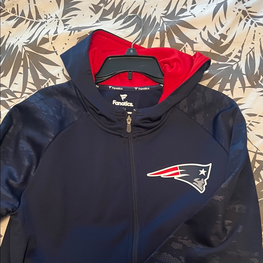 Fanatics Navy and Red New England Patriots Jacket